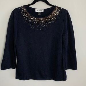 St.John Collection Sweater Black Size Small